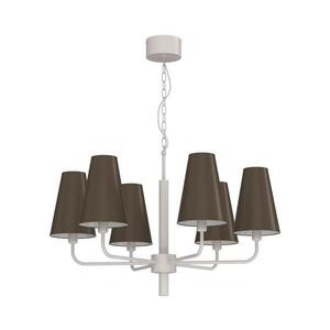 Láncos csillár TORTOLA 6xE14/15W/230V barna/krém 3672 kép