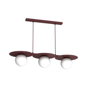Kábeles csillár FLAT 3xE27/15W/230V bordó 9560A kép