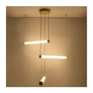 Zuma Line 1234 - COMO LED dimmelhető kábelre függesztett csillár LED/64W/230V 2700-6500K arany + távirányító 1234 kép