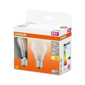 KÉSZLET 2x LED Izzó A60 E27/6, 5W/230V 2700K - Osram 4058075132832 kép