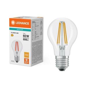 LED izzó CLASSIC FILAMENT A60 E27/7W/230V 2700K - Ledvance 4099854476495 kép