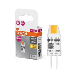5 darabos szett LED PIN MICRO G4 izzó, 1W, 12V, 2700K - Osram 4099854340284 kép