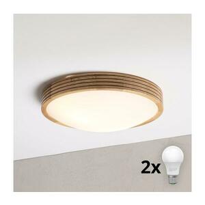 Brilagi - LED mennyezeti lámpa CARVALHO MODERN SLIM 2xE27/60W/230V átm. 37, 5 cm tölgy 8590828039419 kép