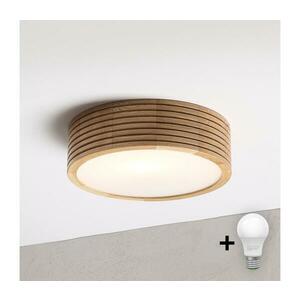 Brilagi - CARVALHO MODERN LED mennyezeti lámpa 1x E27/60W/230V, átmérő 27, 5 cm, tölgy 8590828039334 kép