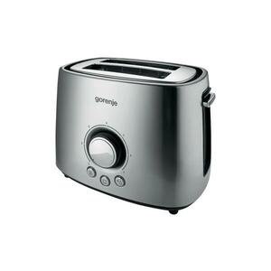 GORENJE T1000E - Kétnyílásos, melegítőrácsos kenyérpirító, 1000 W/230 V, rozsdamentes acél 565728 kép