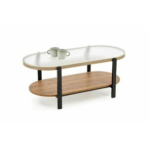 Dohányzóasztal, 110 cm, natúr / fekete - CAMELIA - Butopêa kép