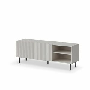 TV-szekrény, 150 cm, kasmír / fekete - PAUXOS - Butopêa kép