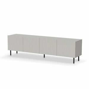 TV-szekrény, 200 cm, kasmír / fekete - PAUXOS - Butopêa kép