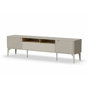 TV-szekrény, 200 cm, kasmír / cremona tölgy - DOUCETTE - Butopêa kép