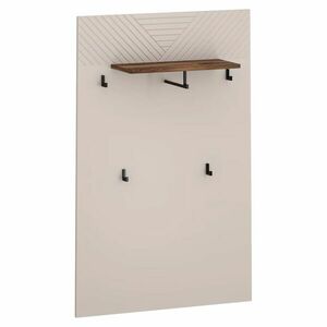 Előszoba panel 4 akasztóval, és polccal 80 cm , kasmír/tölgy - ÉCLAIRIE - Butopêa kép