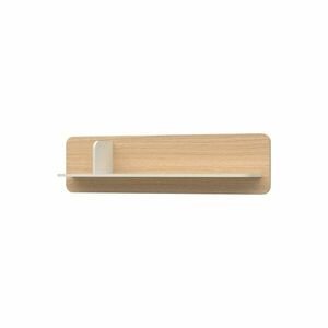 Fali polc, natúr fa, fehér 140 cm - AERIENNE - Butopêa kép