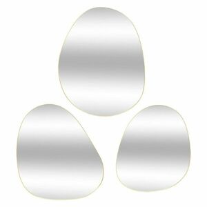 3 darabos rendező tükör szett fém - TRINITÉ - Butopêa kép