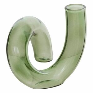 Egyszálas üveg váza 12 cm zöld - PÉTALE - Butopêa kép