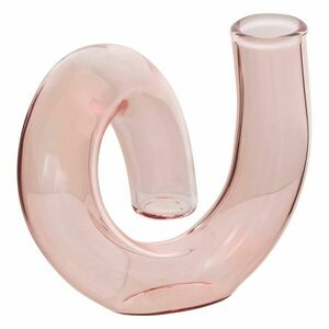 Egyszálas üveg váza 12 cm rózsaszín - PÉTALE - Butopêa kép