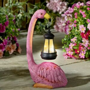 Flamingo napelemes lámpással kép