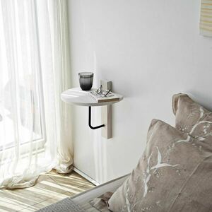 Hanah Home Wall Shelf Black White Reve - Black, White kép