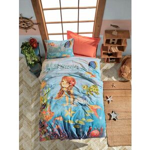 L'essentiel Maison Ranforce Young Quilt Cover Set Coral Whit... kép