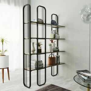 Hanah Home Bookshelf Black Sierra - Black kép