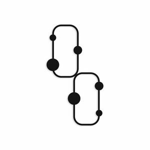 Wallity Metal Wall Hook Black Ladybug kép
