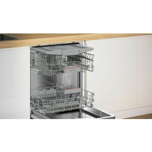 Bosch Serie 4, Félig beépíthető mosogatógép, 60 cm, Szálcsiszolt... kép