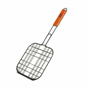 BBQ Zárható Grillezőrács - Fa Nyéllel - 21x21cm kép