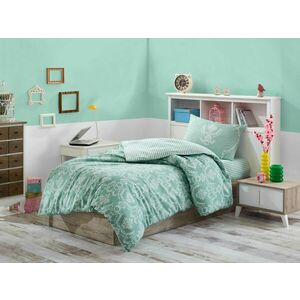 L'essentiel Maison Single Quilt Cover Set Sea Green White Pu... kép
