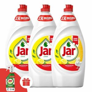 Jar Mosogatószer Lemon 3x900ml + Ajándék Jar 3in1 Power Spray Lem... kép