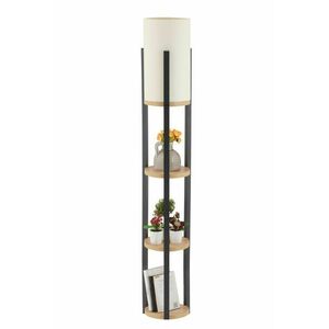 Opviq Állólámpa Natural Black Circle Nora - SRC kép