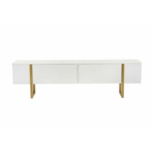 Hanah Home TV-állvány White Gold Serenity - fehér, arany kép