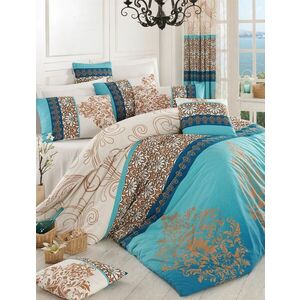 L'essentiel Maison Ranforce Double Quilt Cover Set Turquoise... kép