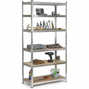 Pepita Fém ipari polc MDF lapokkal 220x90x40cm - 1050kg kép