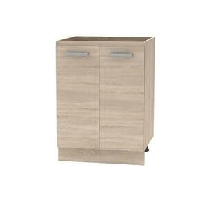 PLUS barna mdf alsó konyhaszekrény 60cm kép