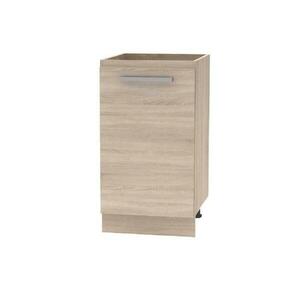 PLUS barna mdf egyajtós alsó konyhaszekrény 45cm kép