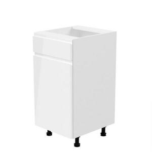 AURORA fehér mdf alsó konyhaszekrény fiókkal balos 40cm kép