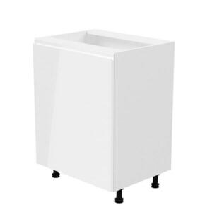 AURORA fehér mdf alsó konyhaszekrény balos 60cm kép