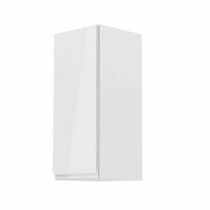 AURORA fehér mdf felső konyhaszekrény balos 30cm kép