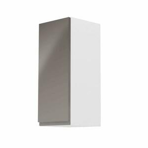 AURORA szürke mdf felső konyhaszekrény balos 30cm kép