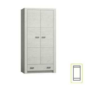 INFINITY kétajtós fehér mdf szekrény kép