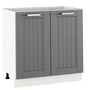 JULIA sötétszürke mdf kétajtós alsó konyhaszekrény 80cm kép