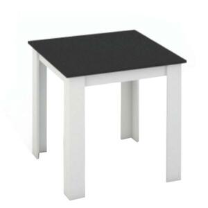 KRAZ fehér és fekete mdf étkezőasztal 80cm kép