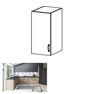 LANGEN barna mdf felső konyhaszekrény balos 40cm kép