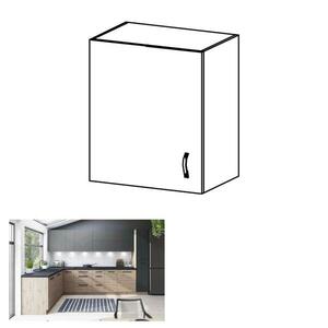 LANGEN barna mdf felső konyhaszekrény balos 60cm kép