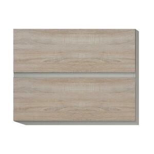 LINE E barna mdf felső konyhaszekrény 80cm kép