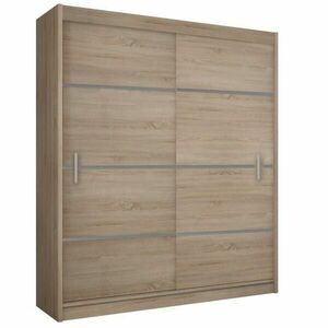 MERINA barna mdf tolóajtós szekrény 150cm kép