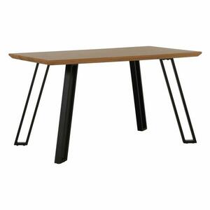 PEDAL fekete mdf étkezőasztal 140cm kép