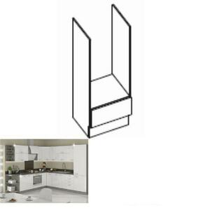 PRADO B fehér mdf alsó konyhaszekrény 60cm kép