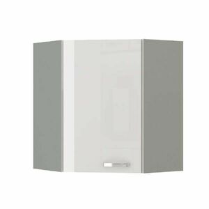 PRADO fehér mdf felső sarok konyhaszekrény 60cm kép