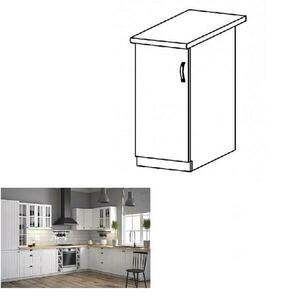 PROVANCE fehér mdf alsó konyhaszekrény balos 40cm kép