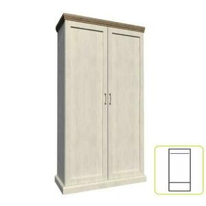 ROYAL II fehér mdf szekrény kép