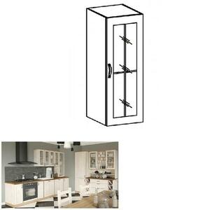 ROYAL B fehér mdf felső konyhaszekrény 40cm kép